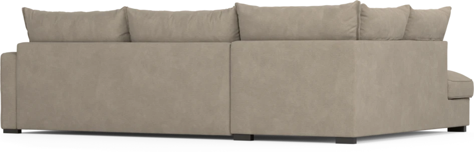 Mila - 3-sits soffa med divan vänster, hel dyna - Beige