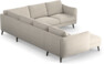 Madison Lux - Hörnsoffa med schäslong vänster - Beige