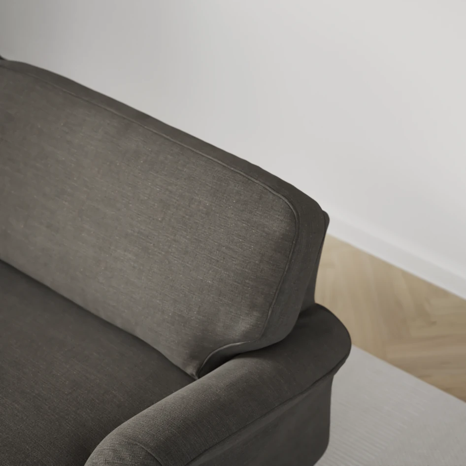 Oxford - 3-sits soffa svängd - Grå