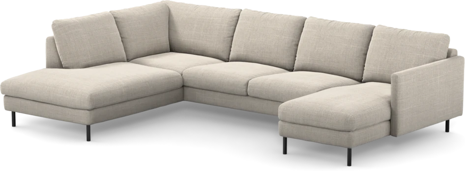 Madison - 2-sits soffa med divan vänster och schäslong höger - Beige