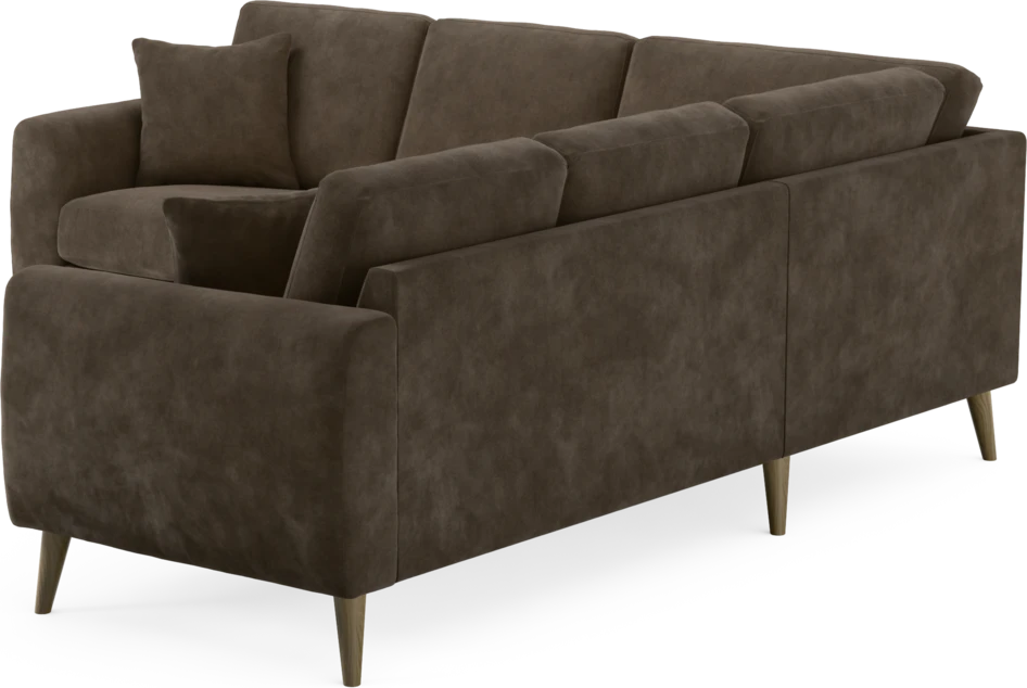 Eden - Hörnsoffa, 2+2-sits - Brun
