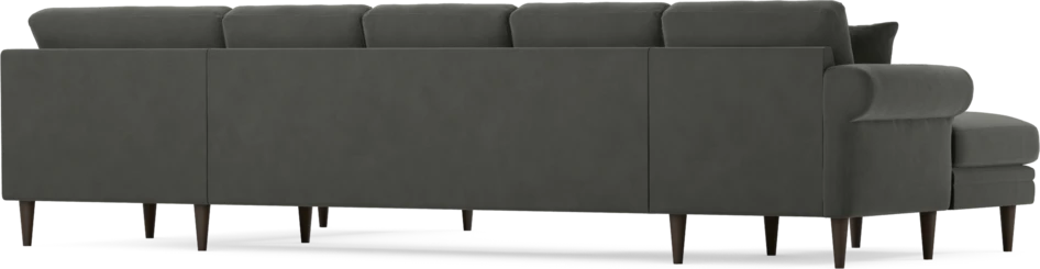 Eden - 3-sits soffa med schäslong vänster och divan höger - Grå