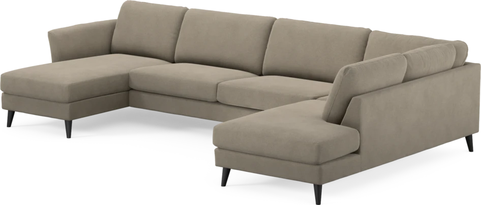 Bridge - 3-sits soffa med schäslong vänster och divan höger - Beige