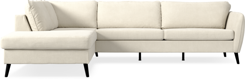 County - 2,5-sits soffa med divan vänster - Vit
