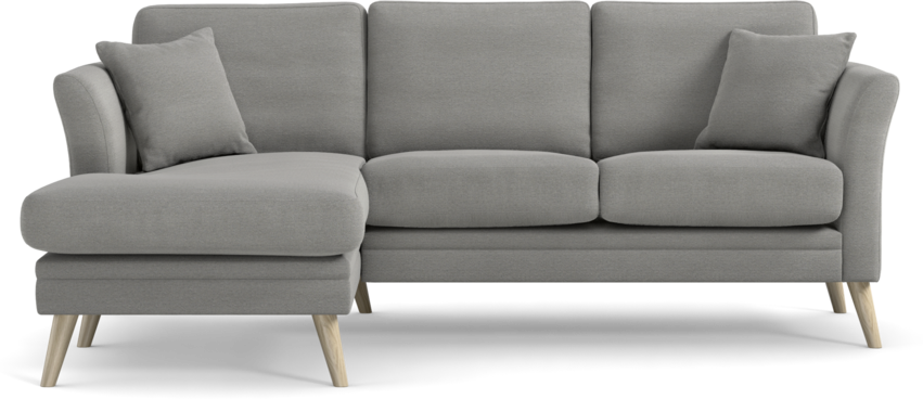 Eden - 2-sits soffa med schäslong - Grå