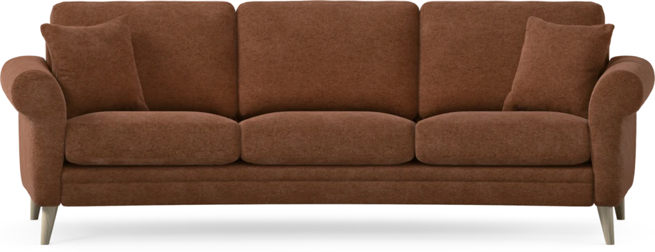 Eden - 3-sits soffa svängd - Orange