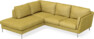 Madison - 2-sits soffa med divan vänster - Gul