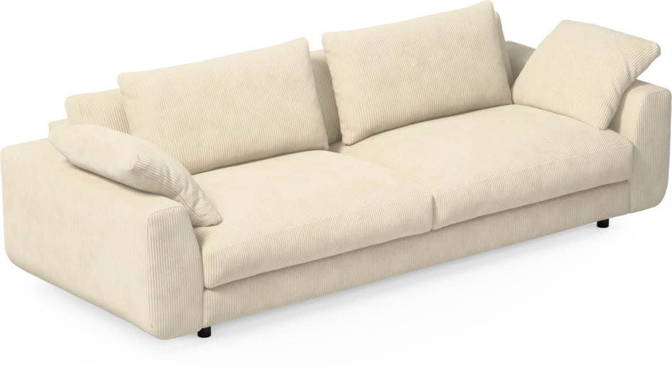 Amie - 4-sits soffa - Vit
