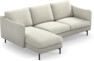 Madison Lux - 2-sits soffa med schäslong vänster - Vit