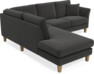 Eden - 2-sits soffa med divan - Grå