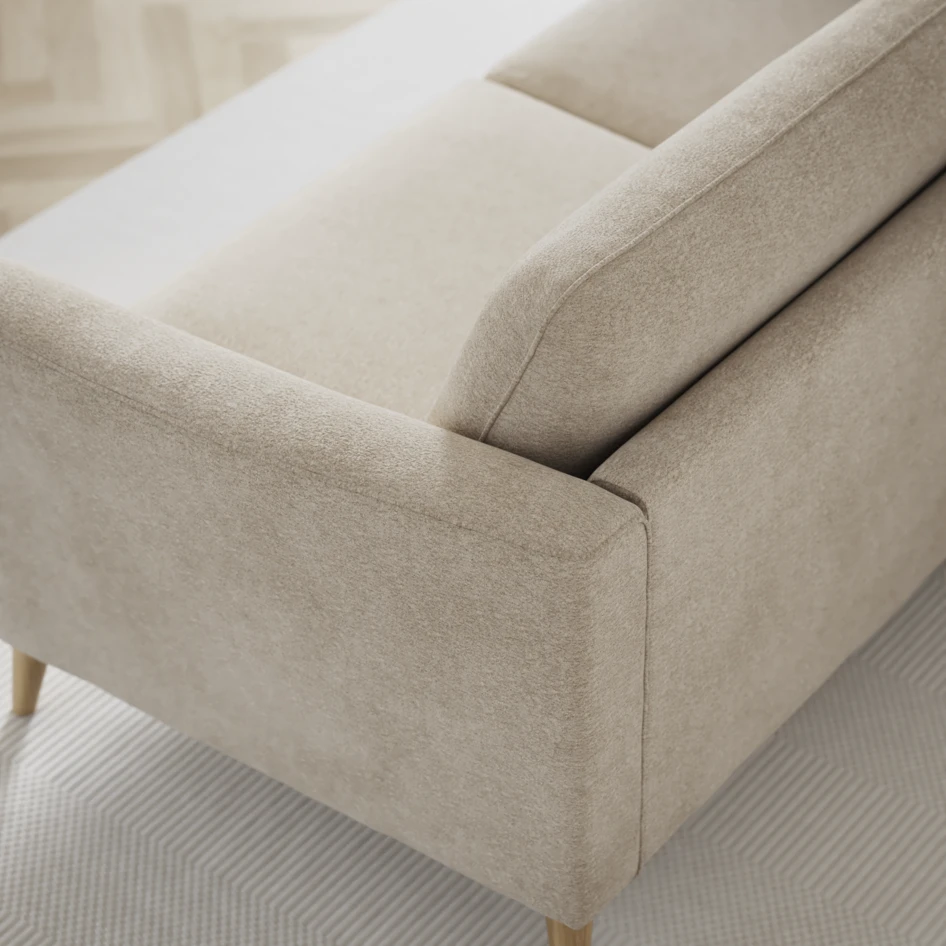Bridge - Hörnsoffa, 2+3-sits med schäslong höger - Beige