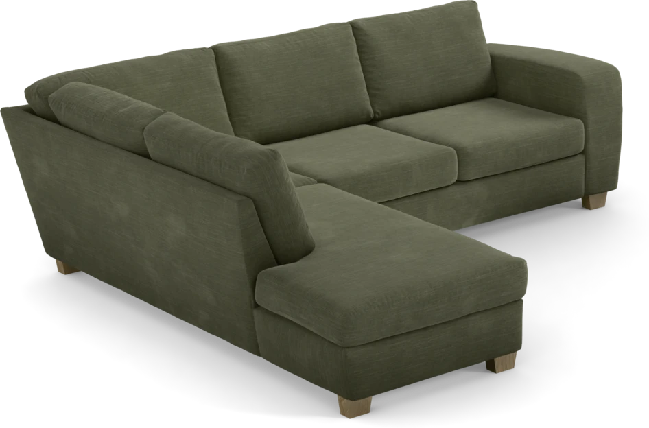 Friday - 2,5-sits soffa med divan vänster - Grön