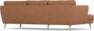 Madison Lux - 2-sits soffa med schäslong vänster - Orange