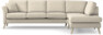 Eden - 3-sits soffa med divan - Beige