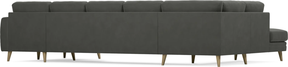 Eden - 3-sits soffa med divan vänster och schäslong höger - Grå