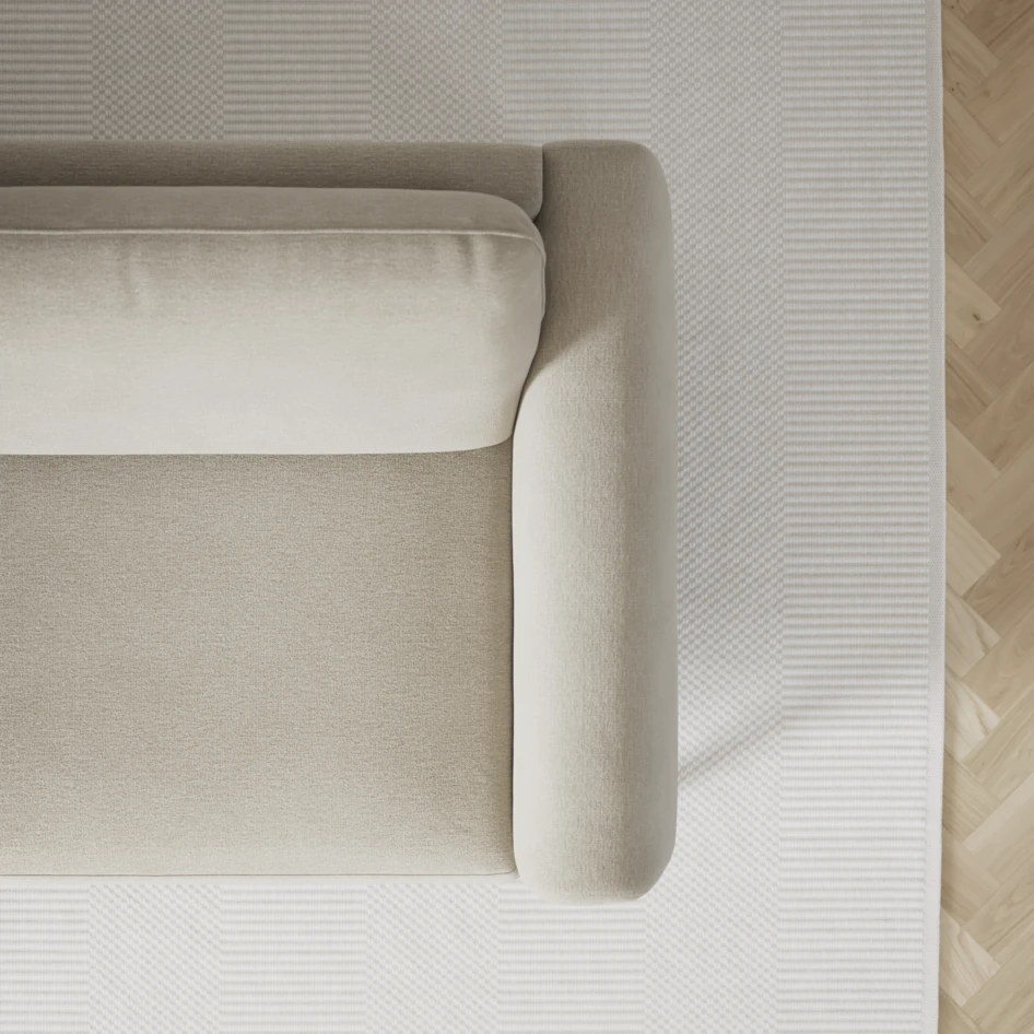 Bridge - 3-sits soffa med schäslong vänster och divan höger - Brun