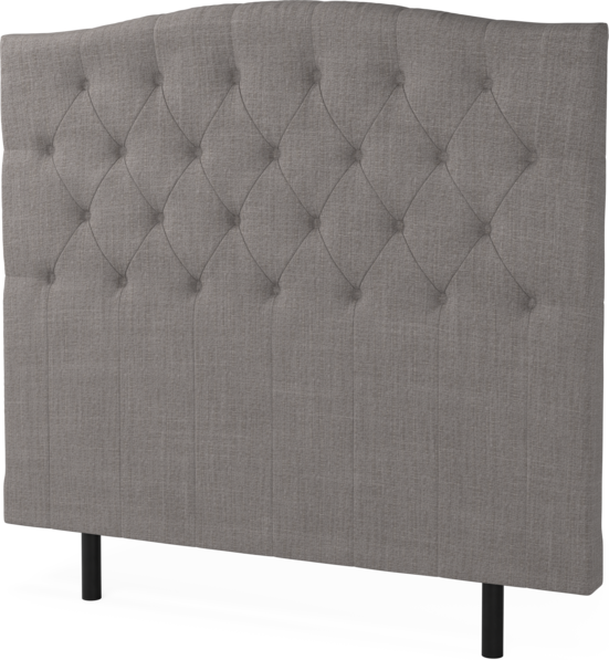 Asperö välvd - Sänggavel, 160-180 cm - Grå