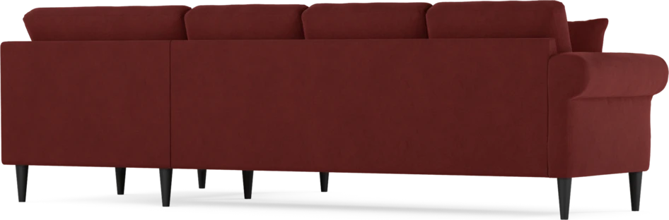 Eden - Hörnsoffa, 3+1-sits - Röd