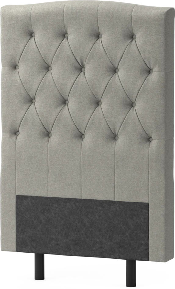 Delux Välvd - Sänggavel, 90-210 cm - Grå