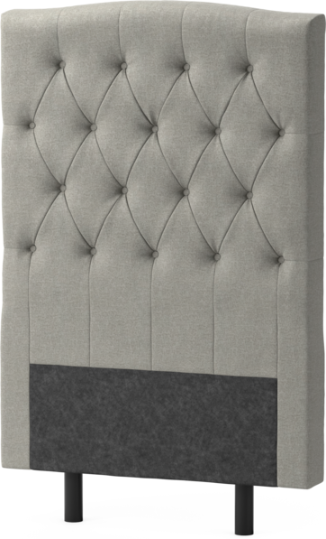 Delux Välvd - Sänggavel, 90-210 cm - Grå