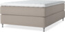 Delux Exclusive - Kontinentalsäng, enkelsäng 140 cm med bäddmadrass - Beige