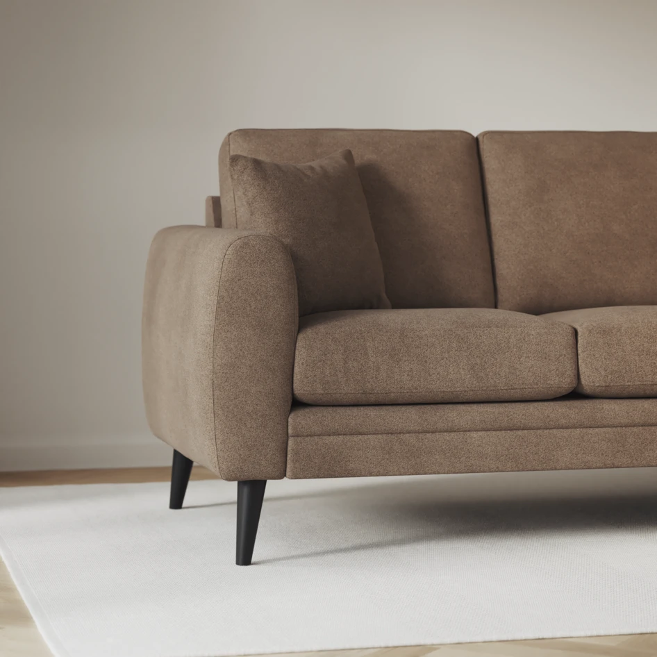Eden - 3-sits soffa - Brun