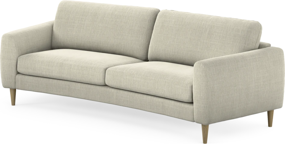 Bridge - 3-sits soffa svängd - Beige