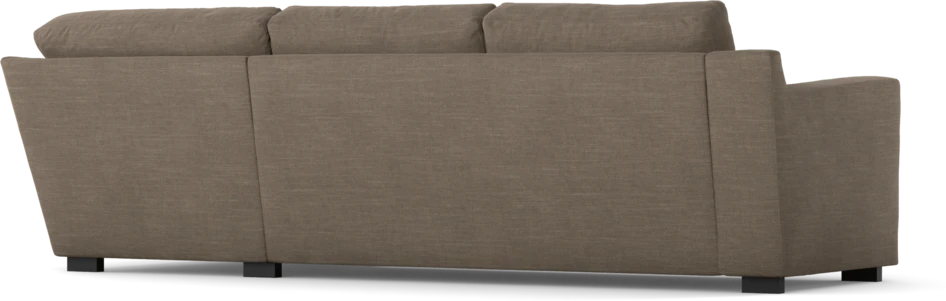 Friday - 2,5-sits soffa med divan höger - Brun