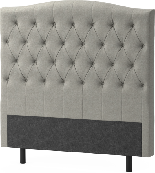 Delux Välvd - Sänggavel, 90-210 cm - Grå