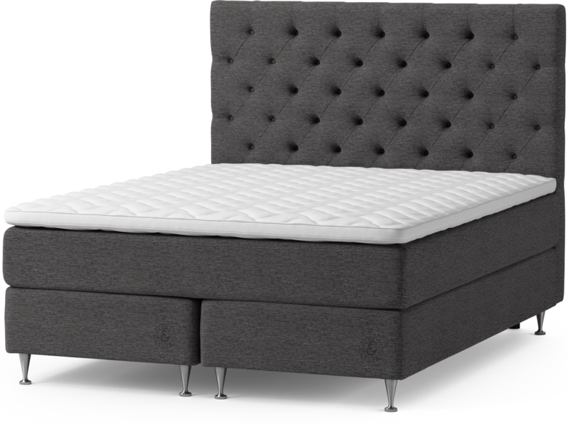 Särö Exclusive - Kontinentalsäng, dubbelsäng med bäddmadrass och Pikerad XL sänggavel