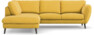 Madison Lux - 2-sits soffa med divan vänster - Gul