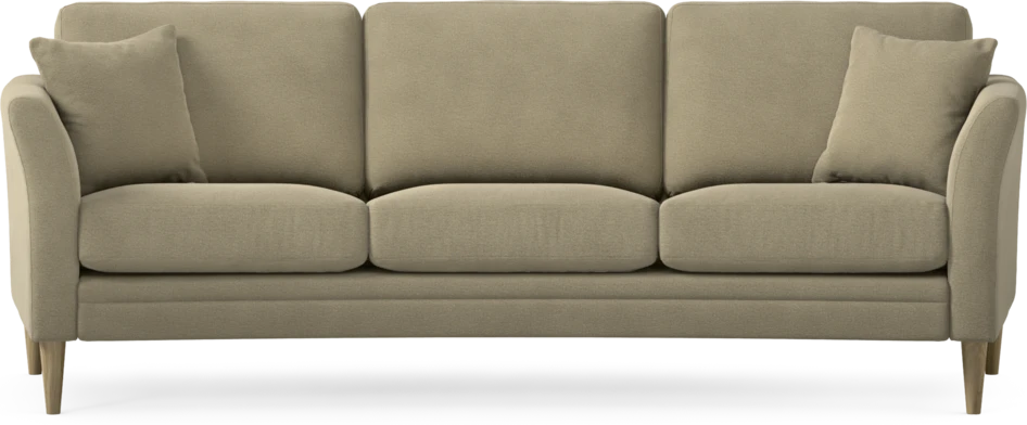 Eden - 3-sits soffa svängd - Beige