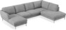 Madison Lux - 2-sits soffa med schäslong vänster och divan höger - Vit