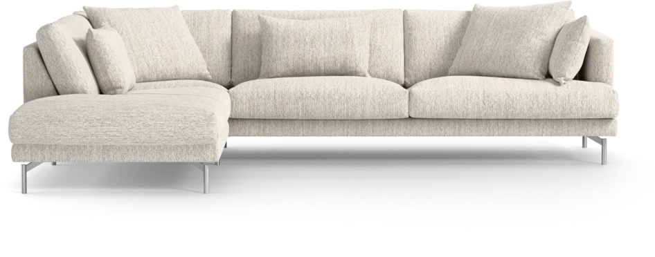 Harper - 3-sits soffa med divan vänster - Grå
