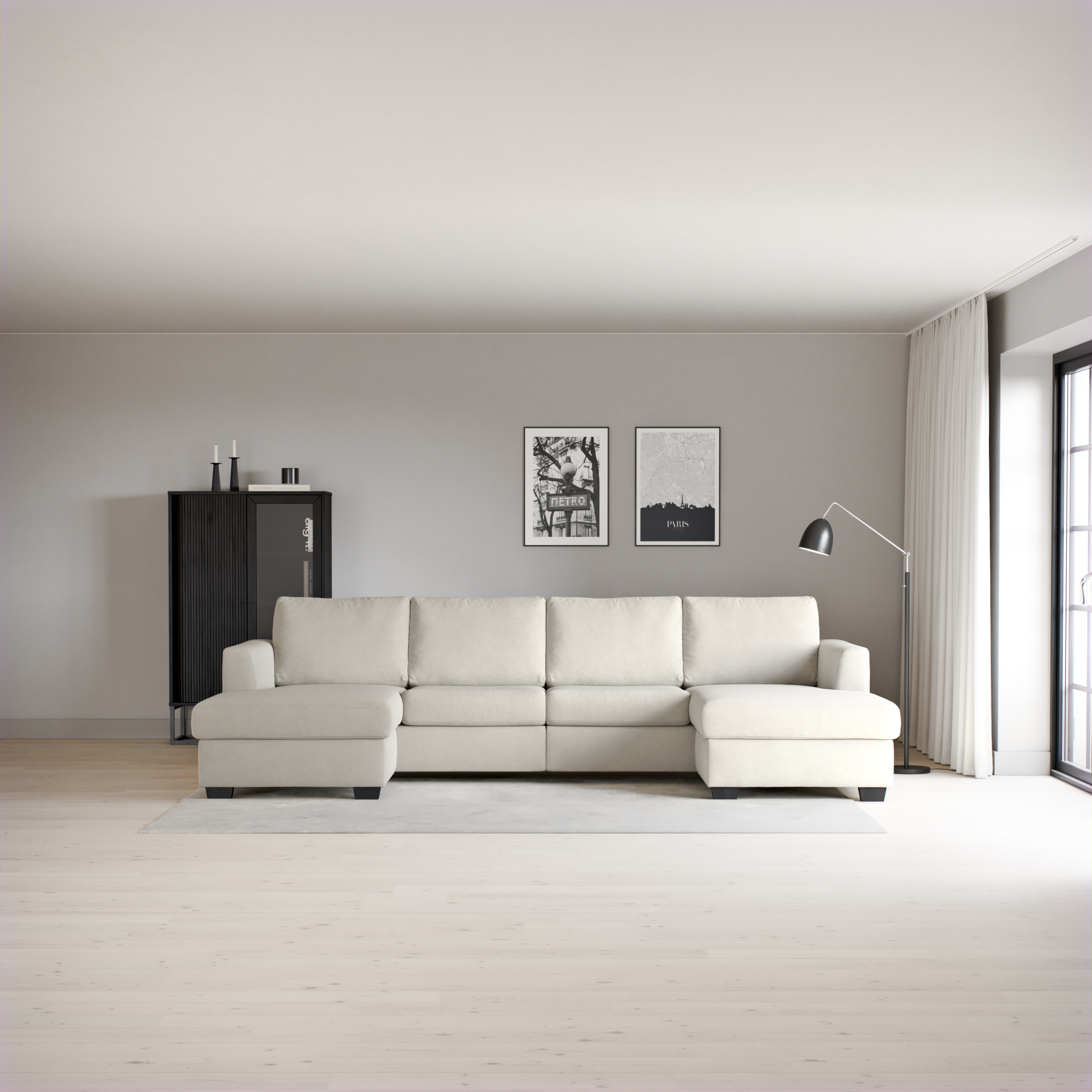 Friday - 2-sits soffa med två schäslonger - inspiration