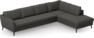 County - 3-sits soffa med divan höger - Grå