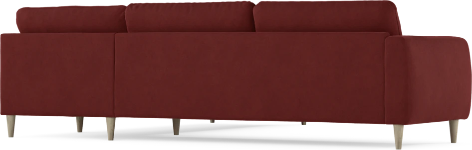 Bridge - Hörnsoffa, 3+2-sits - Röd