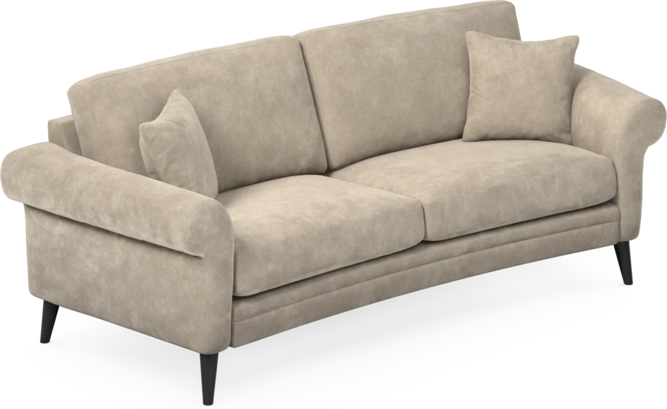 Eden - 2,5-sits soffa svängd - Beige