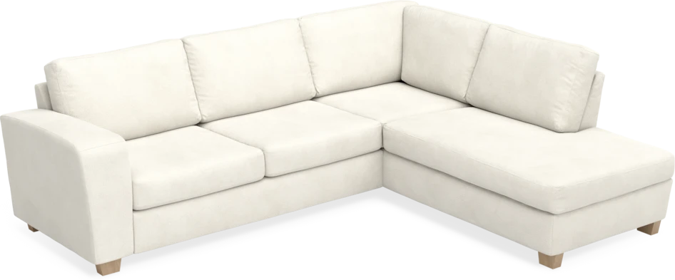 Friday - 2,5-sits soffa med divan höger - Vit