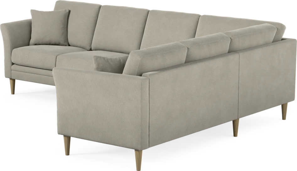 Eden - Hörnsoffa, 3+2-sits - Brun