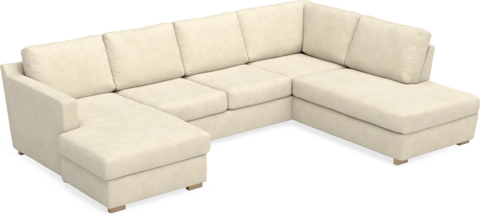 Friday - 3-sits soffa med schäslong vänster och divan höger - Beige