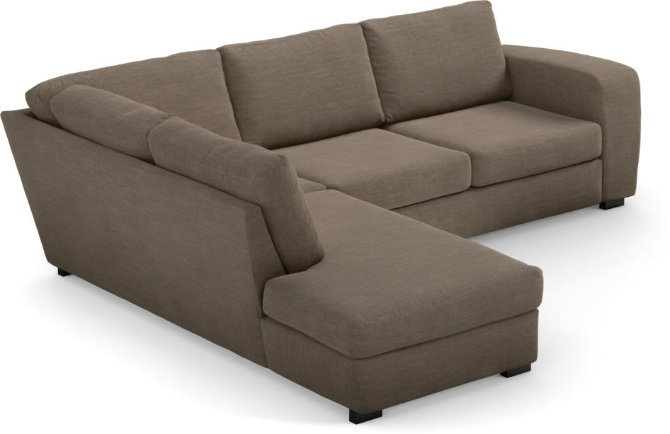 Friday - 2,5-sits soffa med divan vänster - Brun