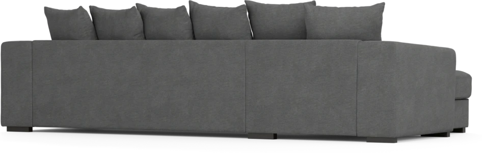 Town - 3-sits soffa med schäslong vänster - Grå