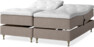 Delux Dream - Ställbar säng, dubbelsäng med bäddmadrass - Beige