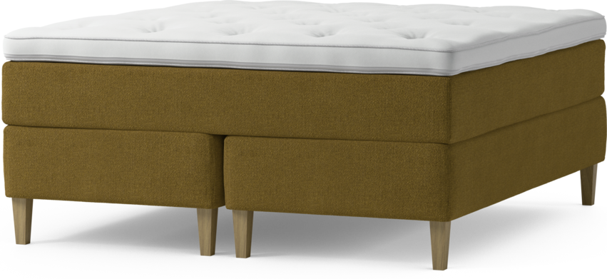 Delux Dream - Kontinentalsäng, dubbelsäng med bäddmadrass och sängben