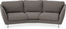 Madison - 3-sits soffa svängd, 70 cm - Brun