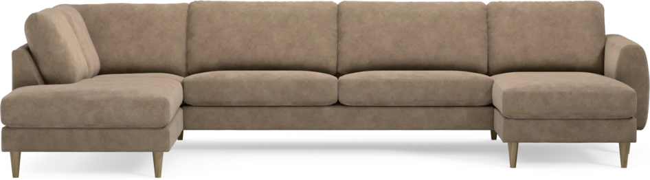 Bridge - 3-sits soffa med divan vänster och schäslong höger - Beige