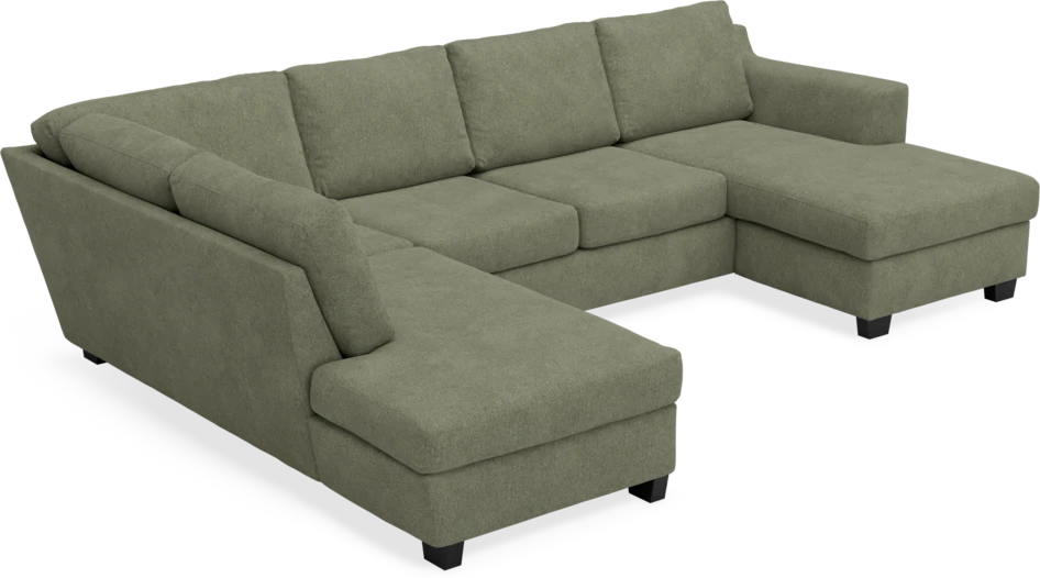 Friday - 3-sits soffa med divan vänster och schäslong höger - Vit