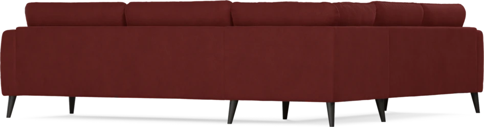 Bridge - Hörnsoffa, 2+3-sits - Röd