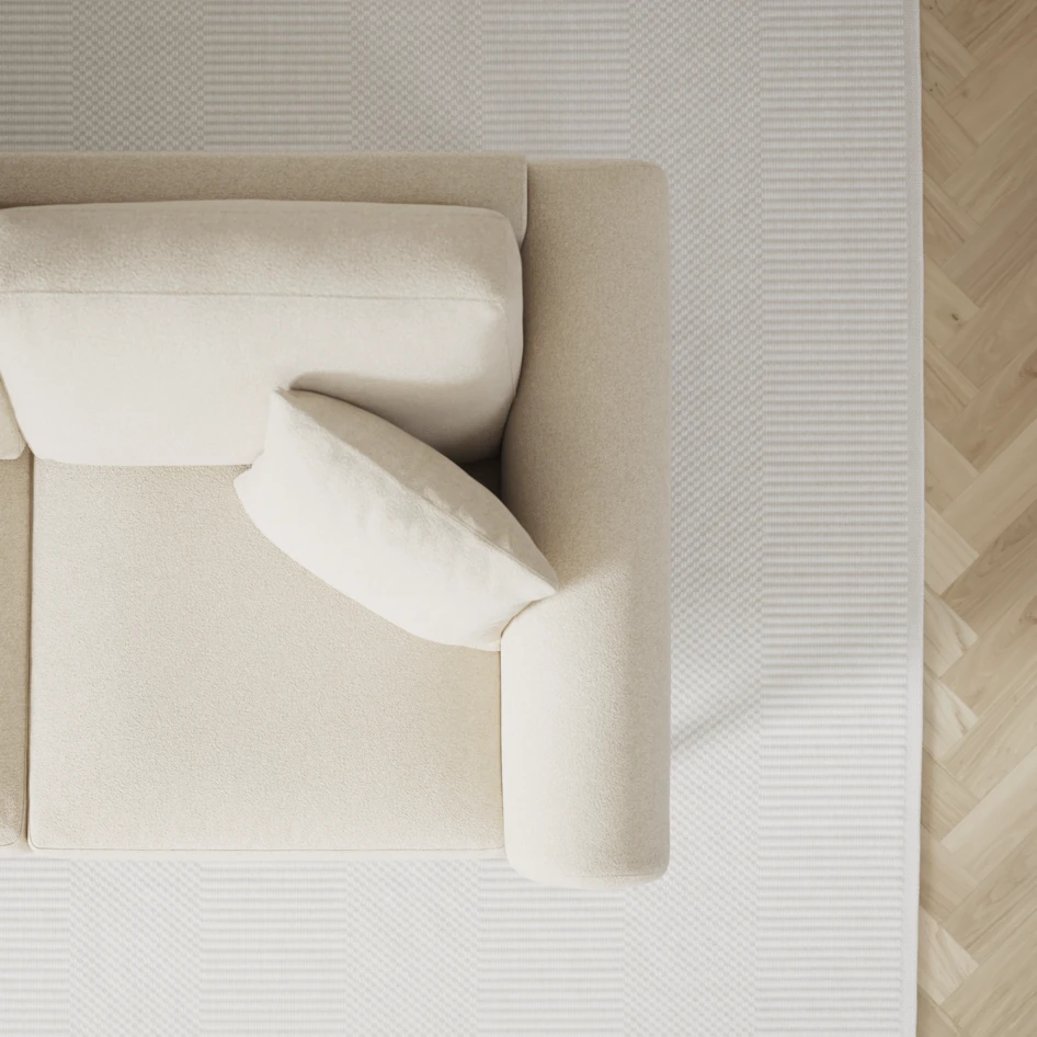 Eden - 3-sits soffa med schäslong vänster och divan höger - Beige